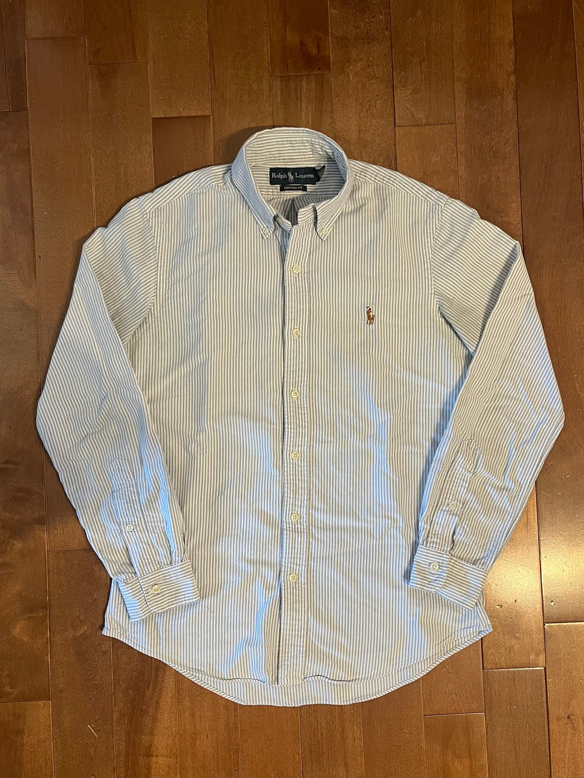 Ralph Lauren Custom Fit Striped Oxford Shirt