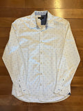 Ted Baker London Geometric Print Shirt – White (Pre-owned)