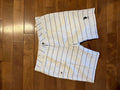 U.S. Polo Assn. Pinstripe Chino Shorts – White / Navy (Pre-owned)
